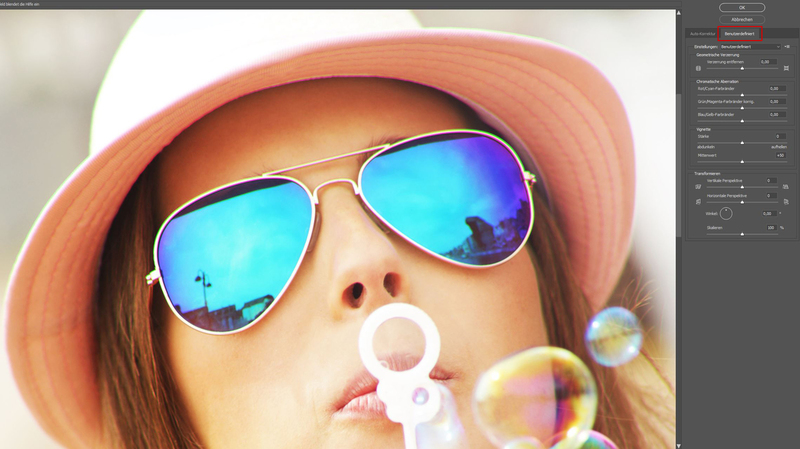 Chromatic aberration processing