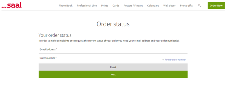 Order overview in order management tool